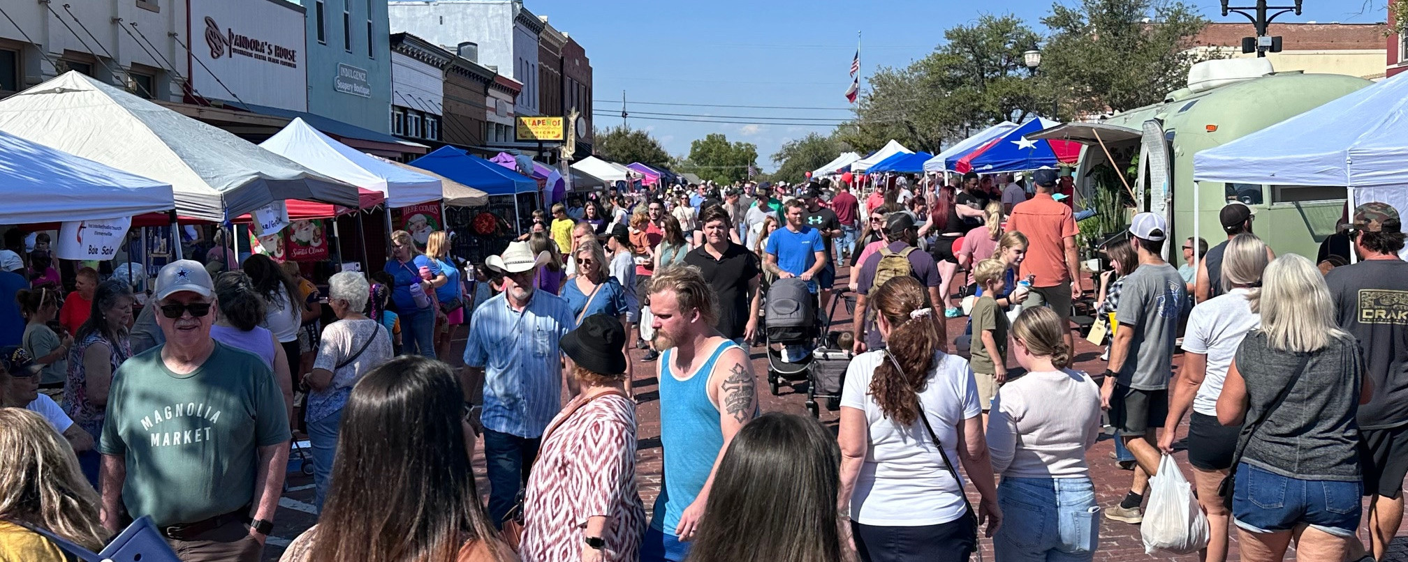 Community event in downtown Farmersville